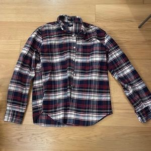 J Crew slim plaid button up